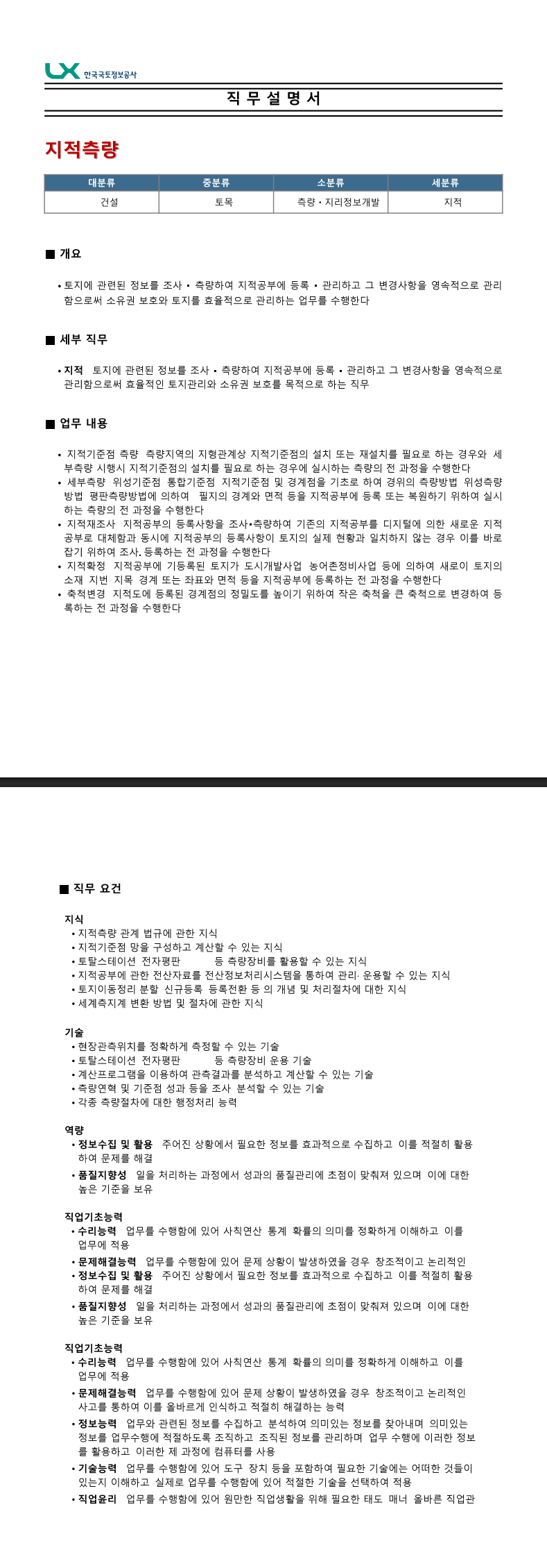 [LX한국국토정보공사] 2025년 한국국토정보공사 신입사원 채용
