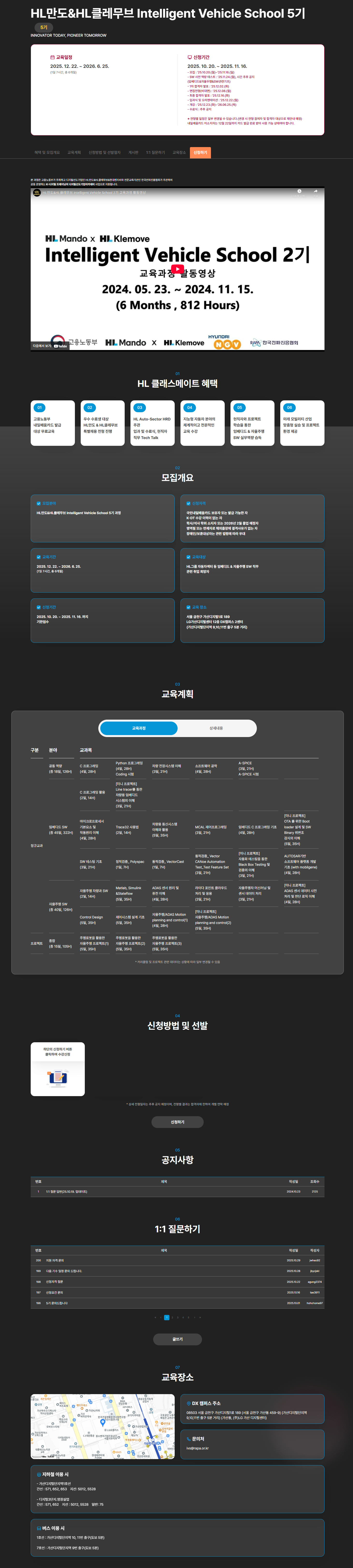 [HL만도&HL클레무브] Intelligent Vehicle School 5기