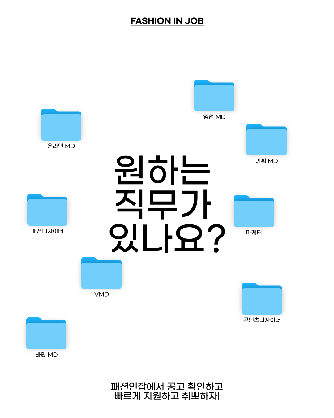 섬유 패션 회사 일자리 제공/홈페이지 공고 확인