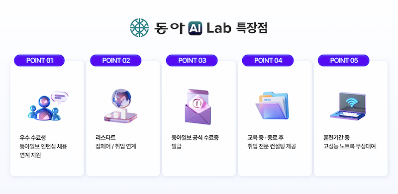 [동아AI랩] AI 에이전트 전문인력 양성 과정! 전액 무료 교육생 모집