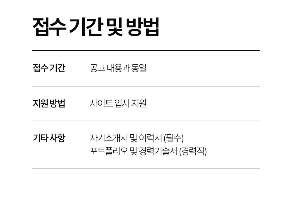 스트레잇(주) 온라인 AMD / MD 경력직 채용