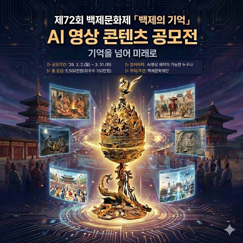 제72회 백제문화제「백제의 기억」 AI 영상 공모전