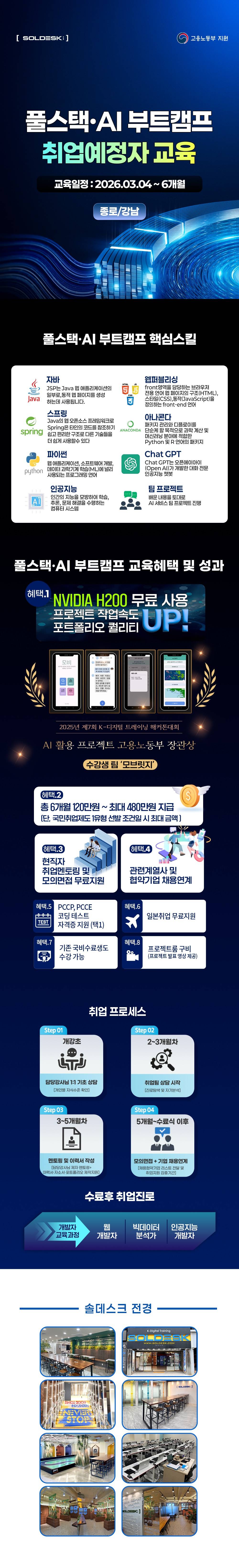 국비지원 AI·자바 풀스택 개발자 취업과정 (3/4 개강)