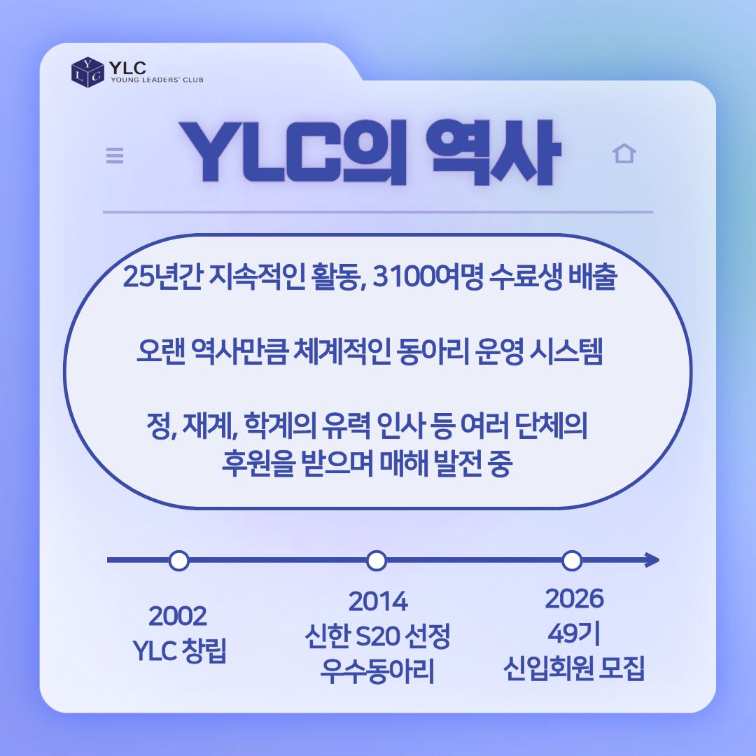 [FKI 한국경제인협회] ✨전국연합 기업가정신 학술 동아리 YLC✨