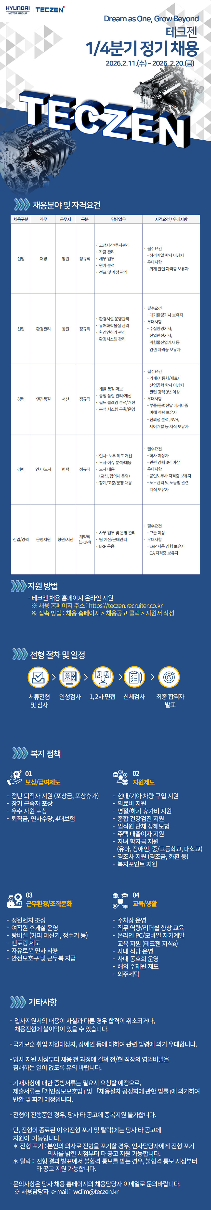 [테크젠] 환경관리부문 신입사원 채용