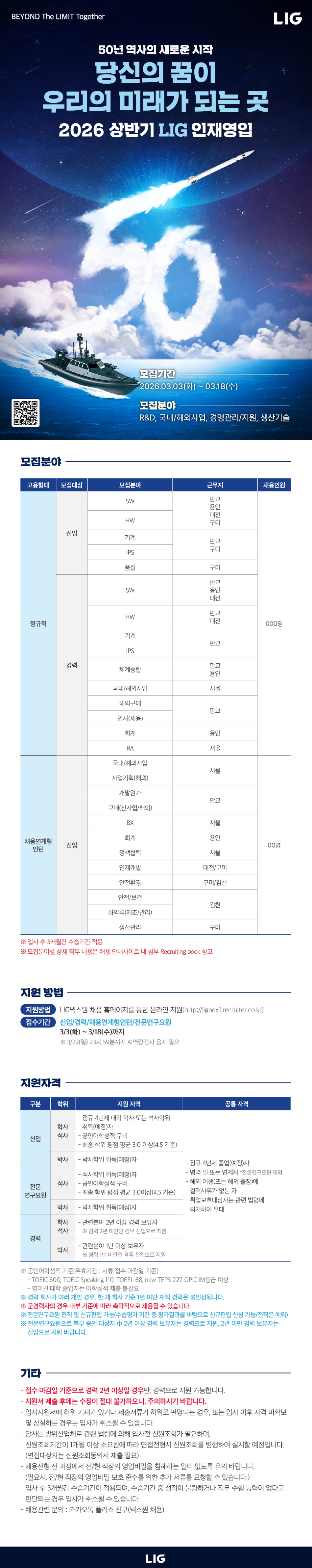 [LIG넥스원] 2026 상반기 인재영입