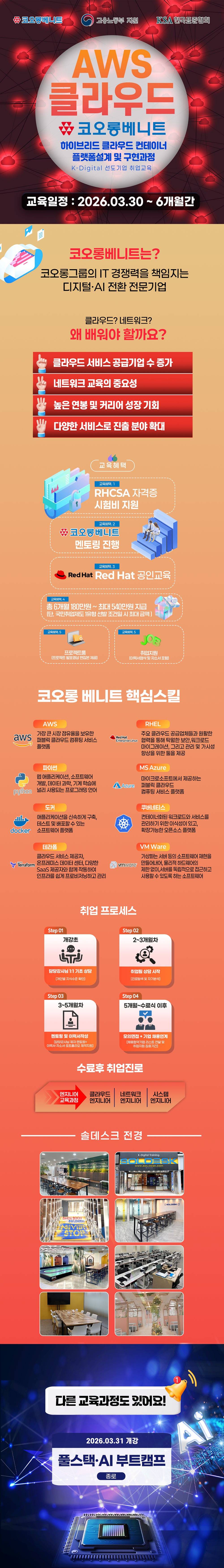 [국비지원] AWS 클라우드 인프라 구축 네트워크 실무 중심 엔지니어 양성 교육