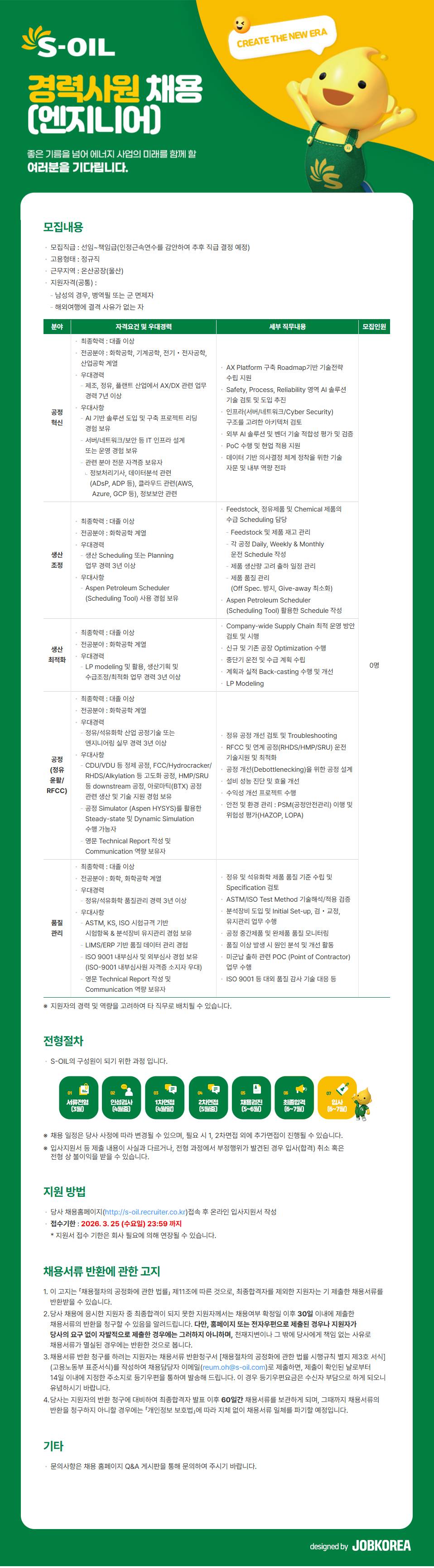 [LG화학] [석유화학] 연구지원 업무 계약직 모집(오산)