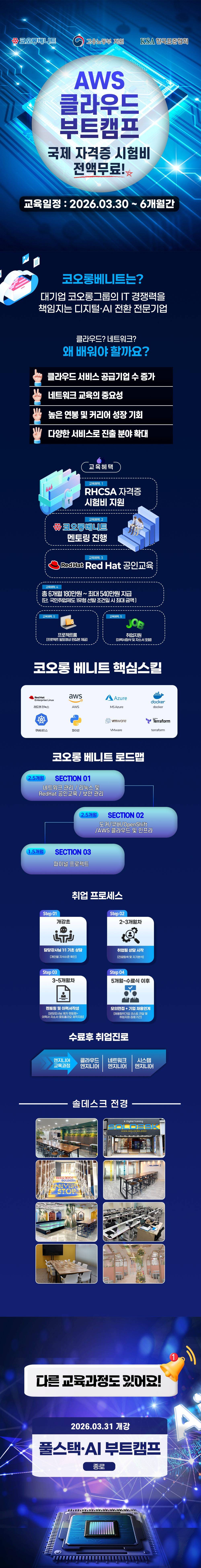 클라우드 AWS 엔지니어 양성 과정 네트워크 기초부터 취업까지