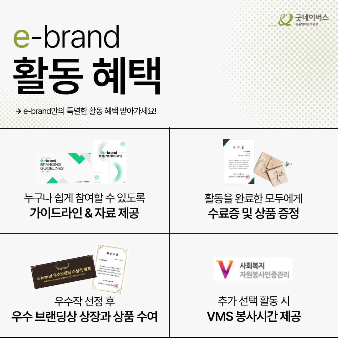 [굿네이버스] ★유일무이 브랜드 구축 대외활동★, e-brand 4기 모집