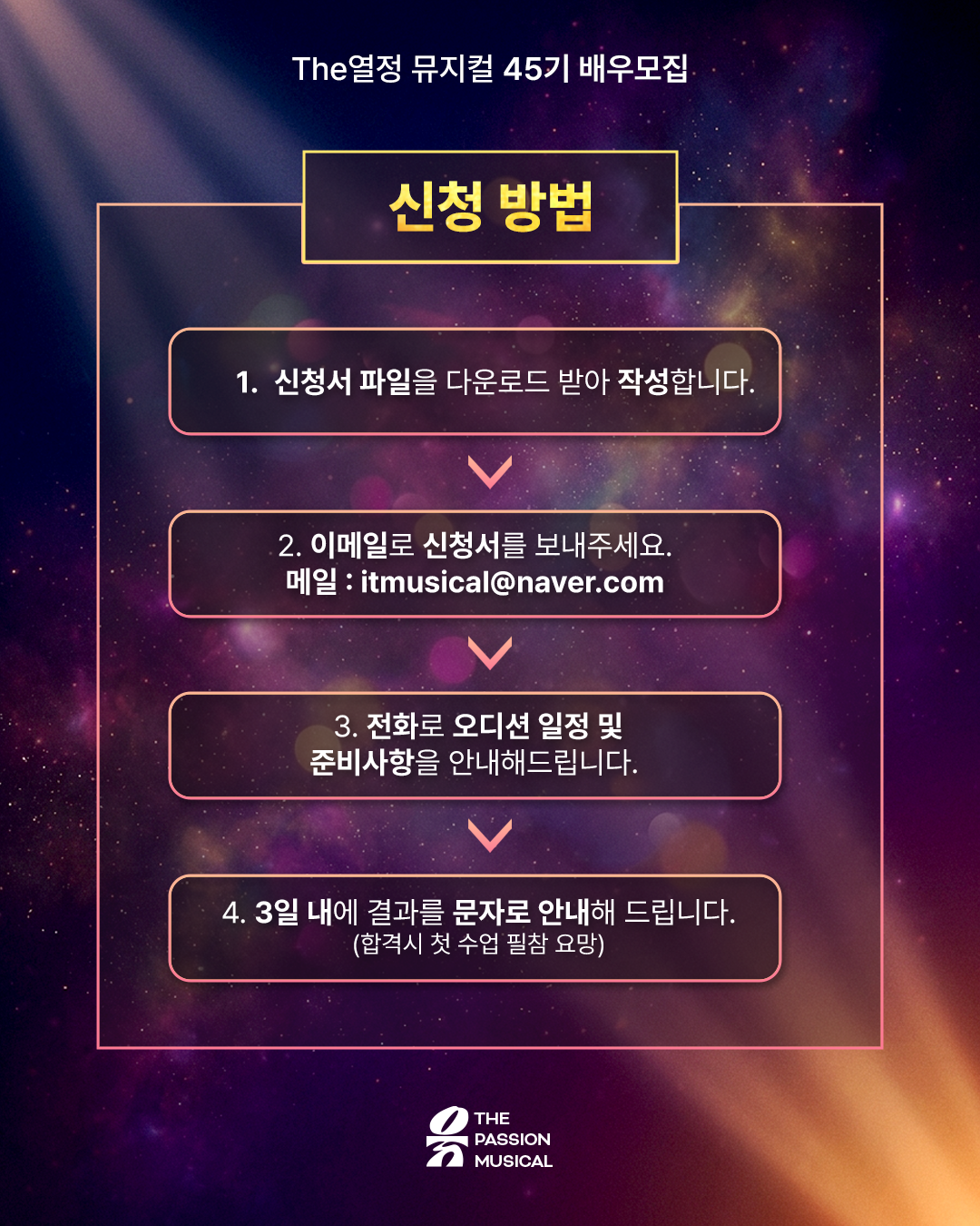 뮤지컬 대외활동 | 공연까지 경험하는 더열정 뮤지컬 45기 모집