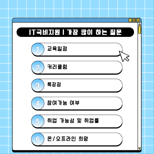 IT국비지원 상담소 [비전공자/고졸] 내가 어떤 직무가 적성에 맞을까? 참여는 가능할까?