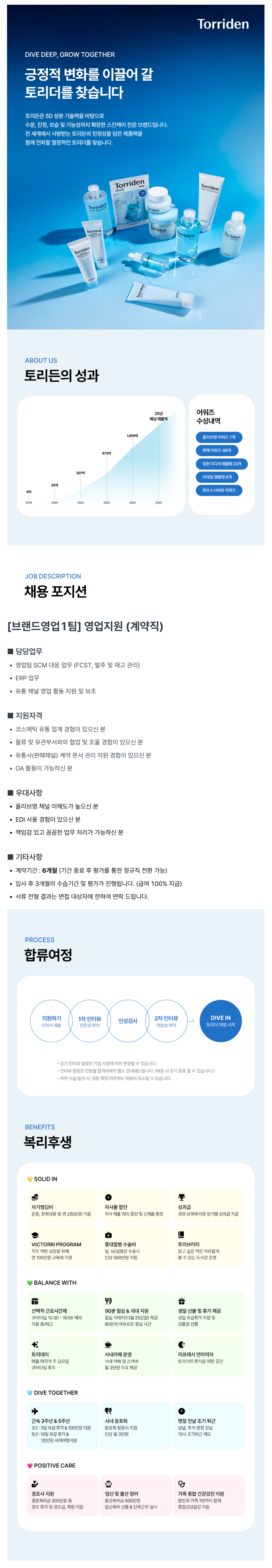 [토리든] 영업지원 (계약직)