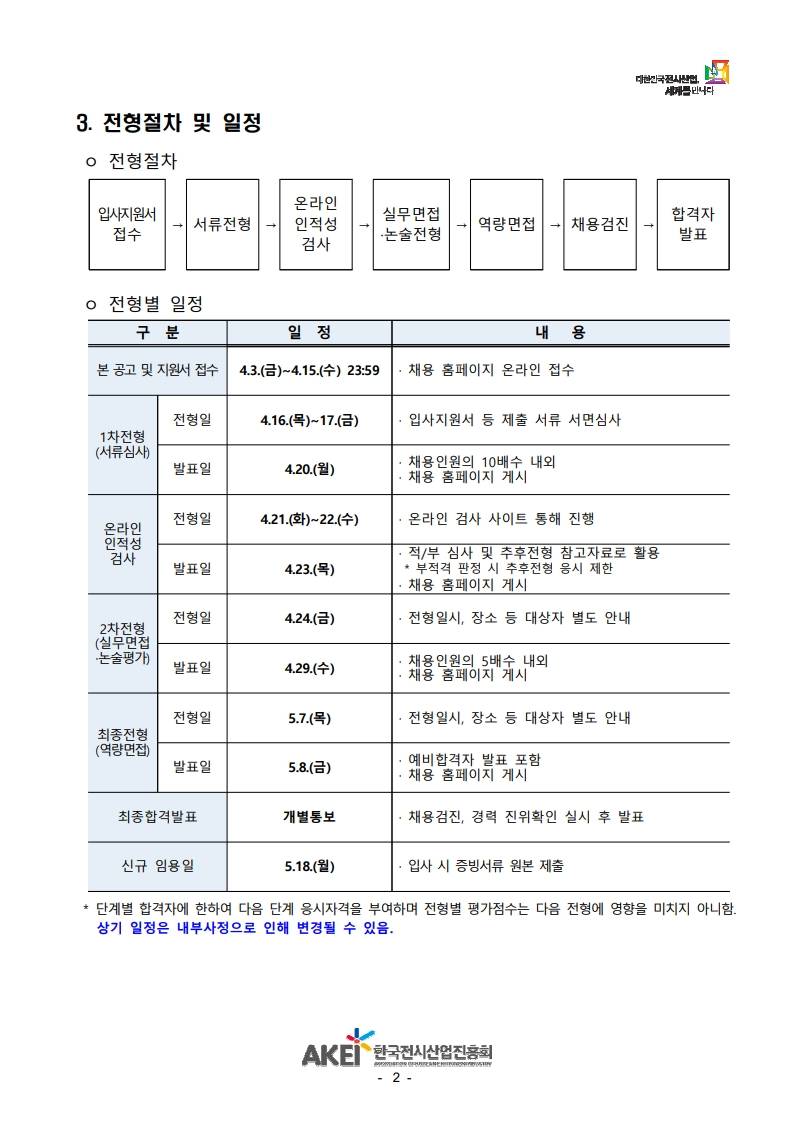 [한국전시산업진흥회] 2026년 상반기 일반직(신입) 채용 공고