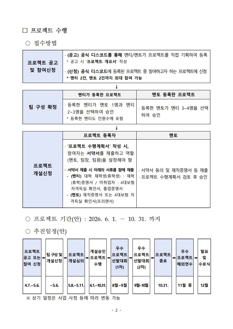 2026년 스마트해운물류 × ICT 멘토링 프로젝트 및 참여자 모집(~5/6(수))