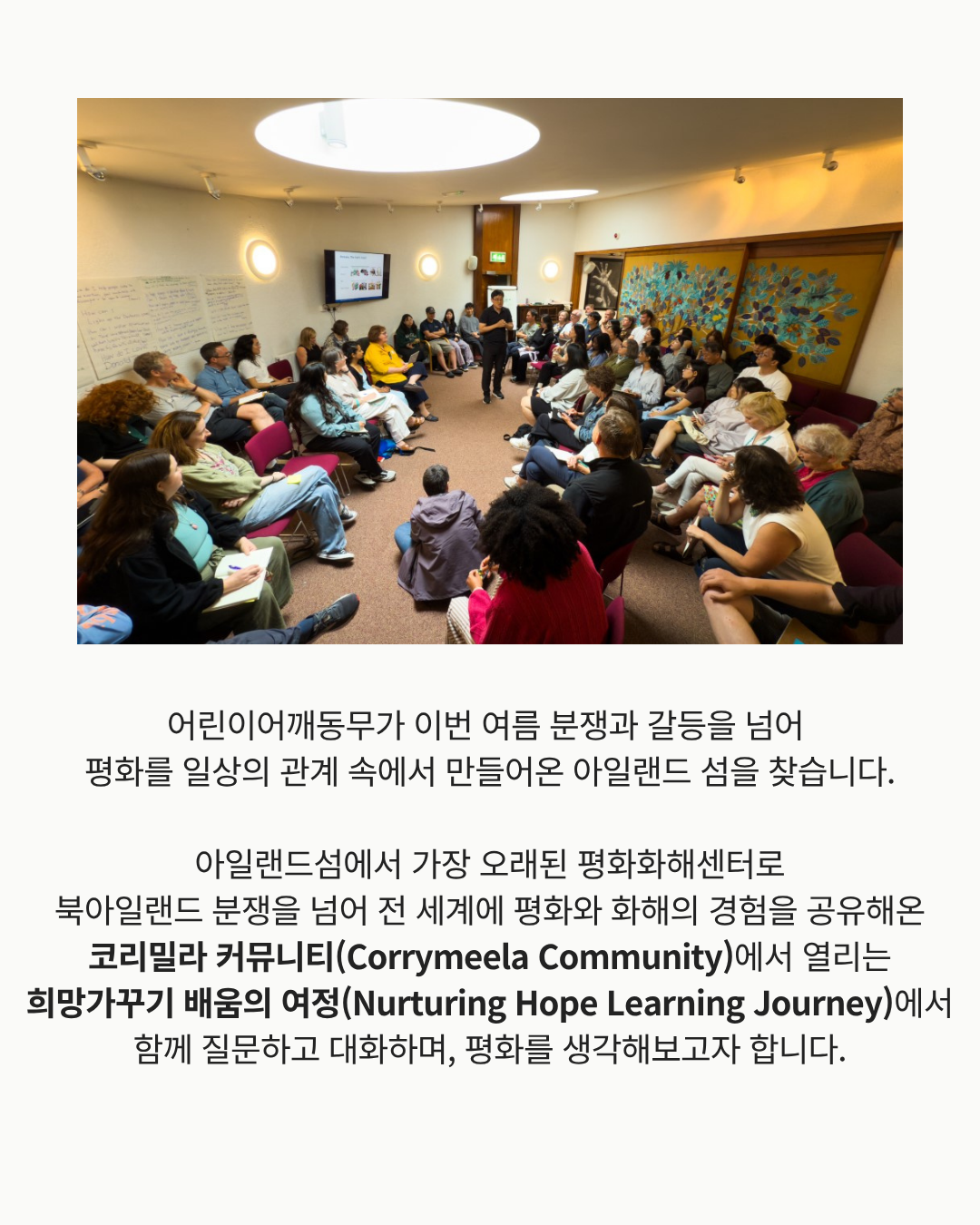 코리밀라와 함께하는 아일랜드섬 평화연수