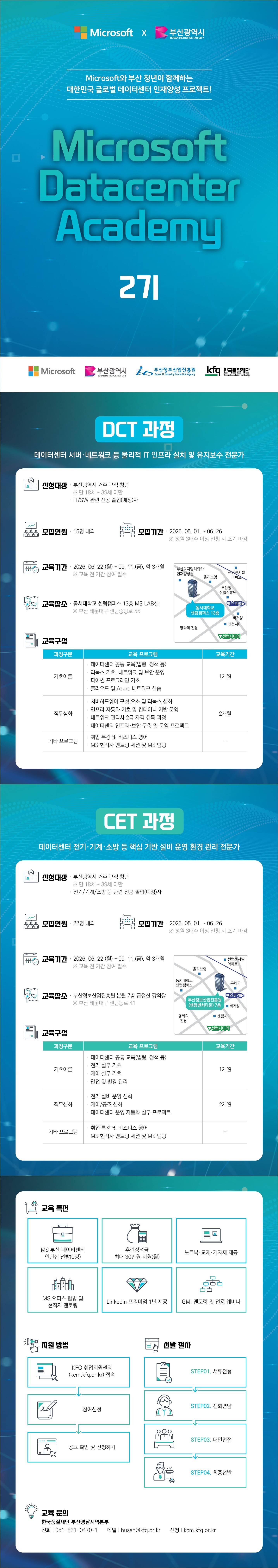 [(재)한국품질재단] 마이크로소프트 데이터센터 아카데미(MS DCA) 2기 교육생 모집!!!(~6/26)