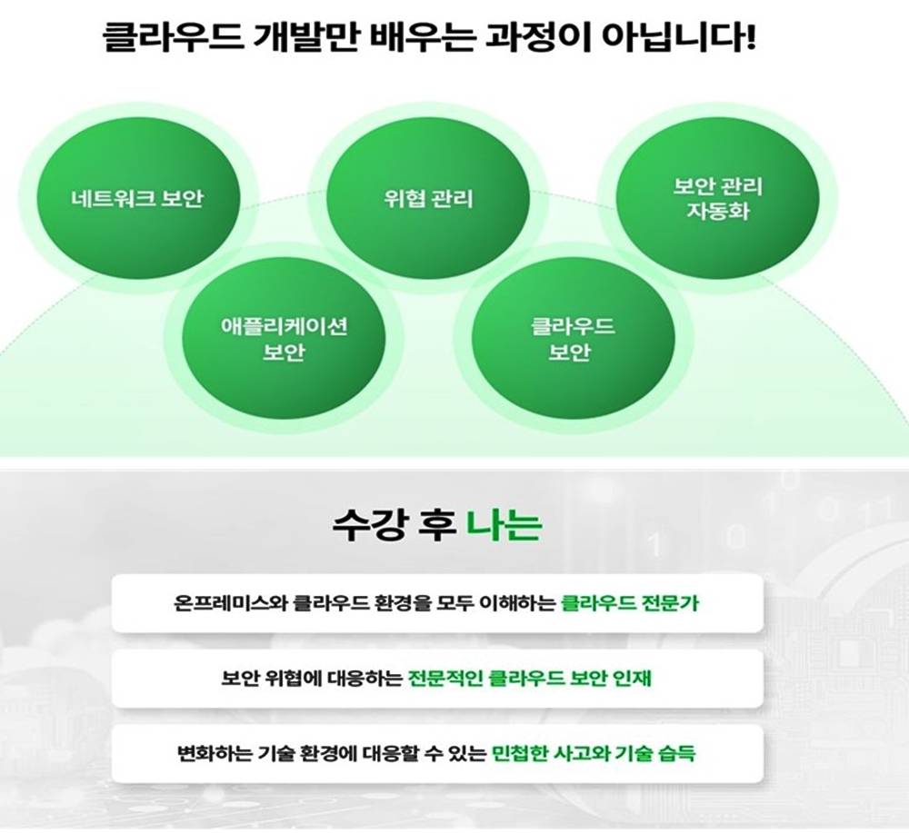 ✅ 보안 위협 대응을 위한 클라우드 기반 보안 엔지니어 양성 과정