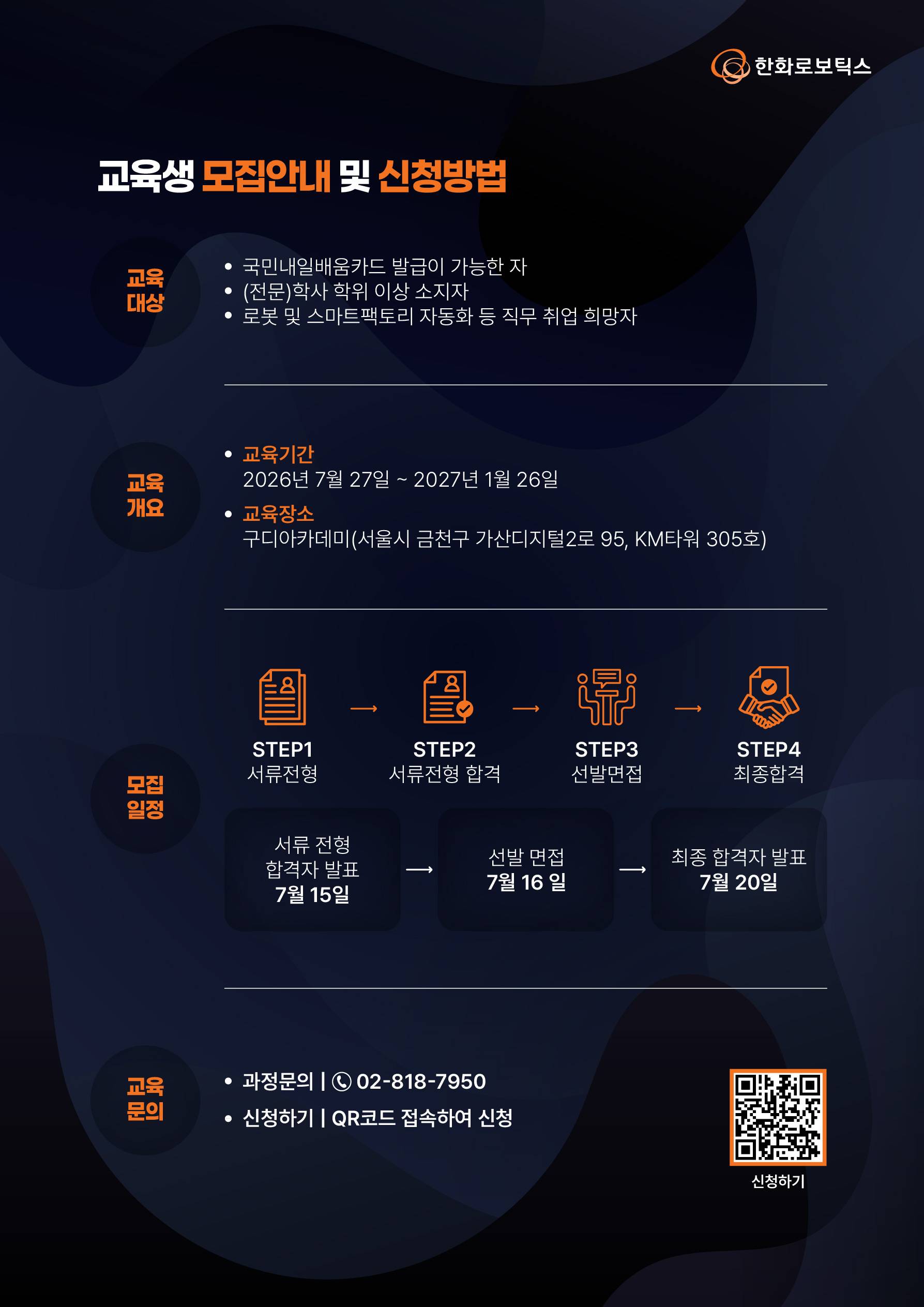 [한화로보틱스] AI 로봇(Physical AI) 테크 스쿨