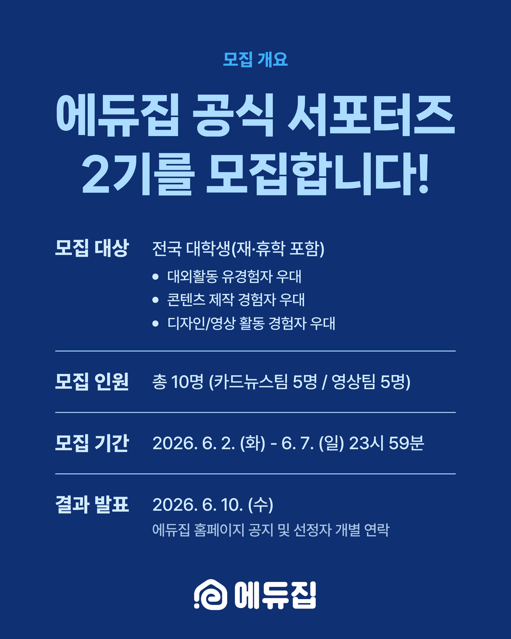 에듀테크 정보·체험 플랫폼 에듀집 서포터즈 2기