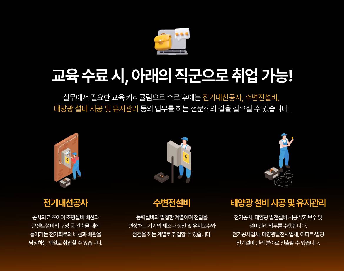 [국제직업전문학교] 건물일체형 태양광(BIPV)발전설비를 위한 전기설비 설치인력