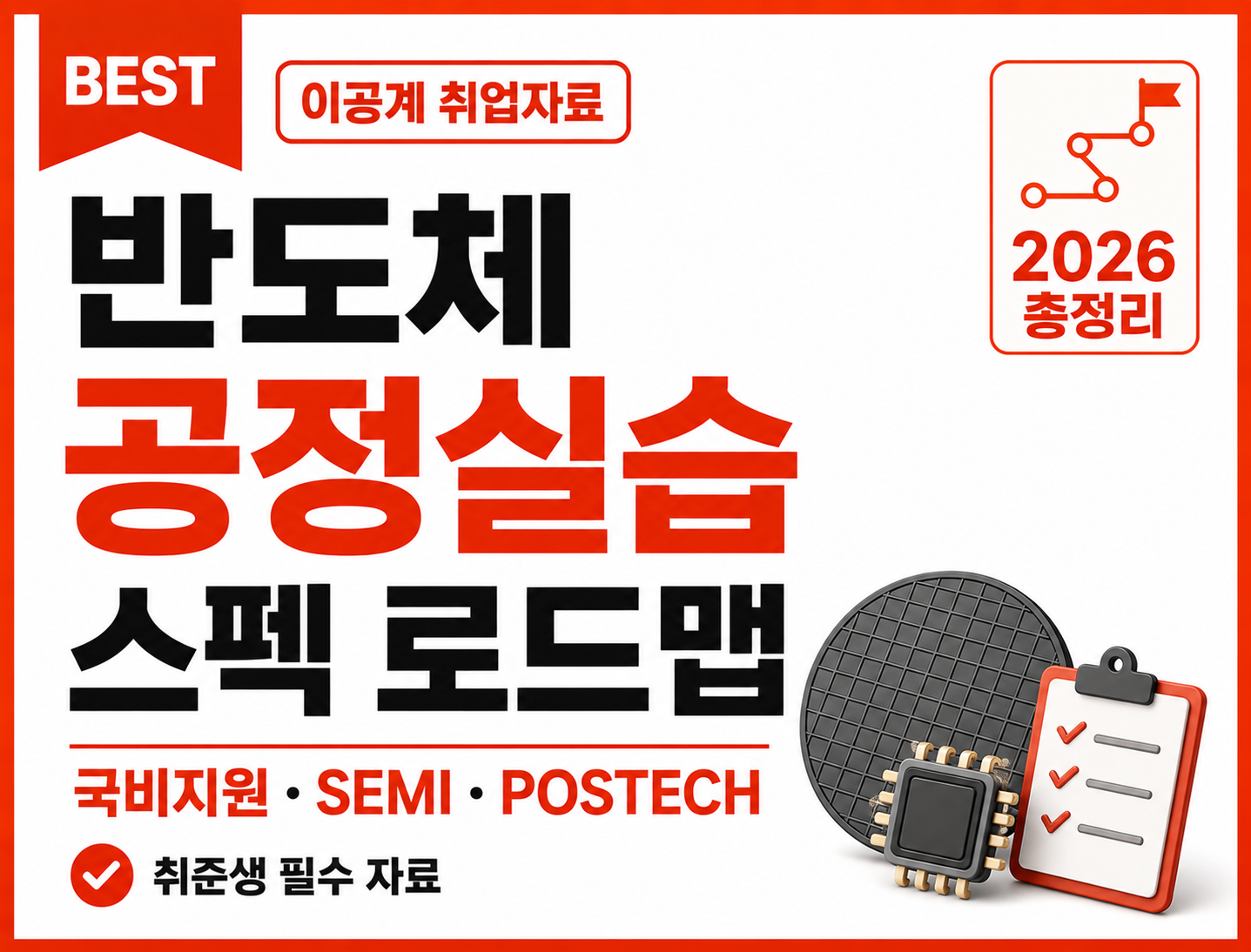 반도체 공정실습 스펙 로드맵 ｜국비지원·SEMI·POSTECH