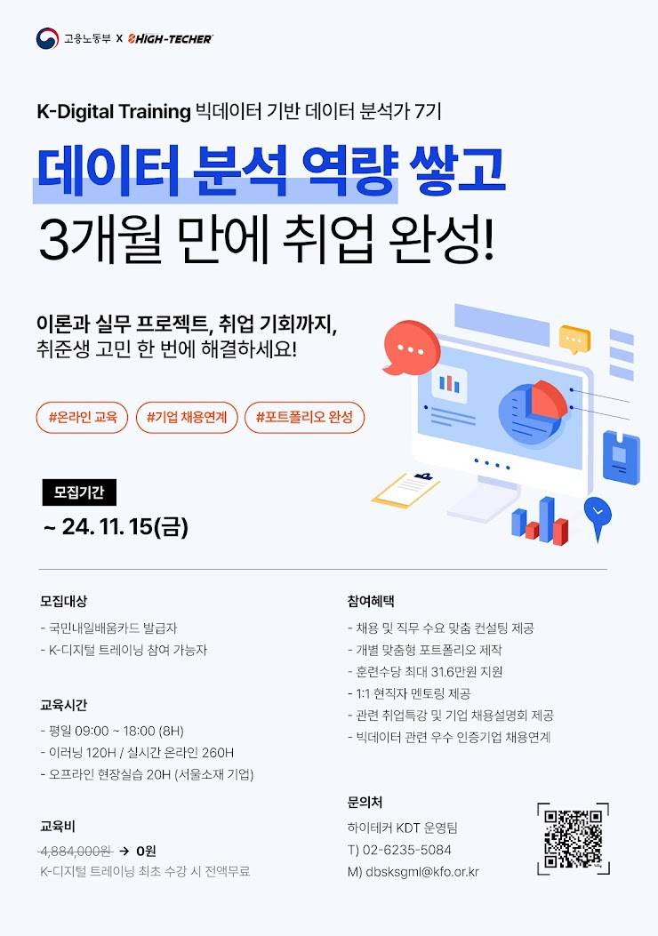[하이테커] KDT 데이터 분석 부트캠프 7기