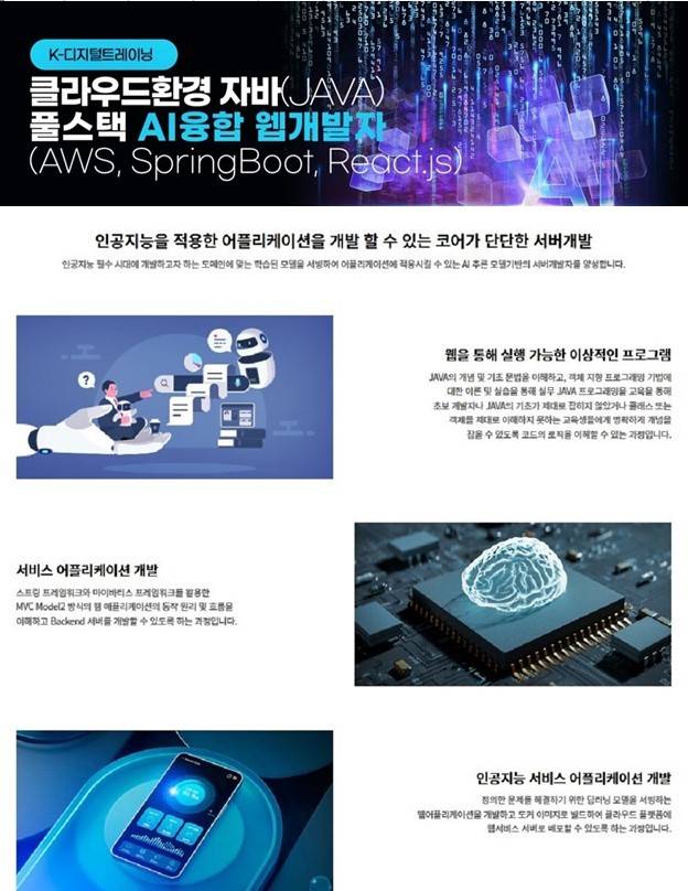 ✅ 자바(JAVA)풀스택 AI융합 웹개발자 국비지원 - 하이미디어아카데미 구로