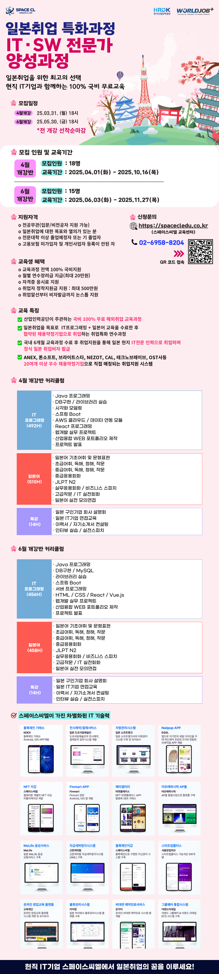 2025 K-MOVE 스쿨 일본취업 클라우드 기반 웹 개발자 양성과정