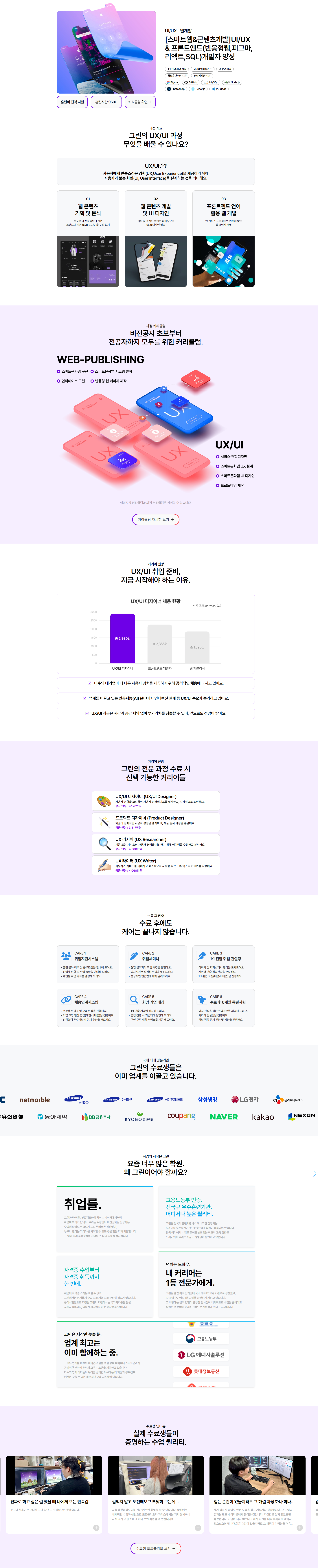 [그린컴퓨터아카데미 부산] [스마트웹&콘텐츠개발]UI/UX & 프론트엔드(반응형웹,피그마,리엑트,SQL)개발자 양성