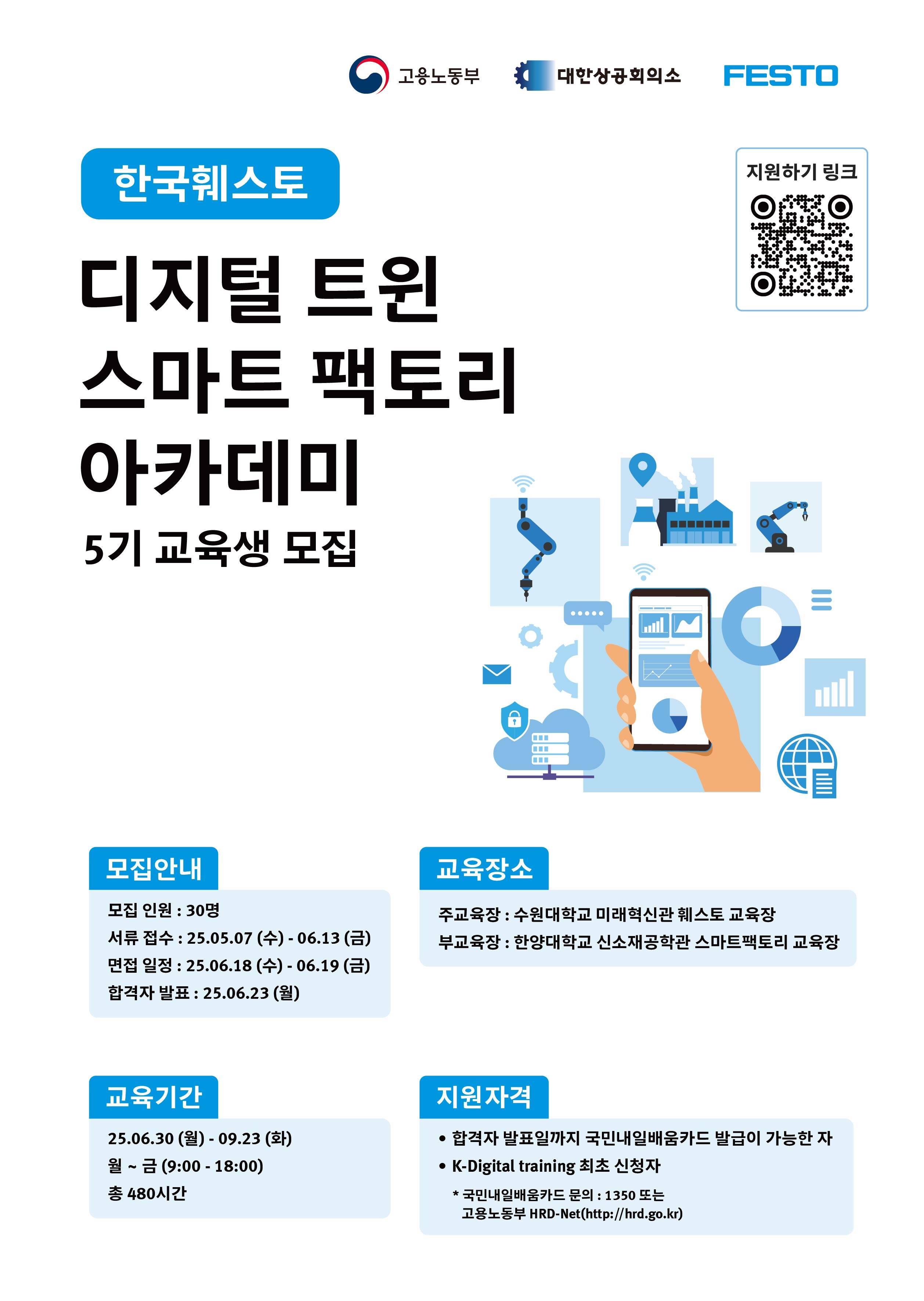 [한국훼스토] 디지털 트윈 스마트 팩토리 아카데미 5기