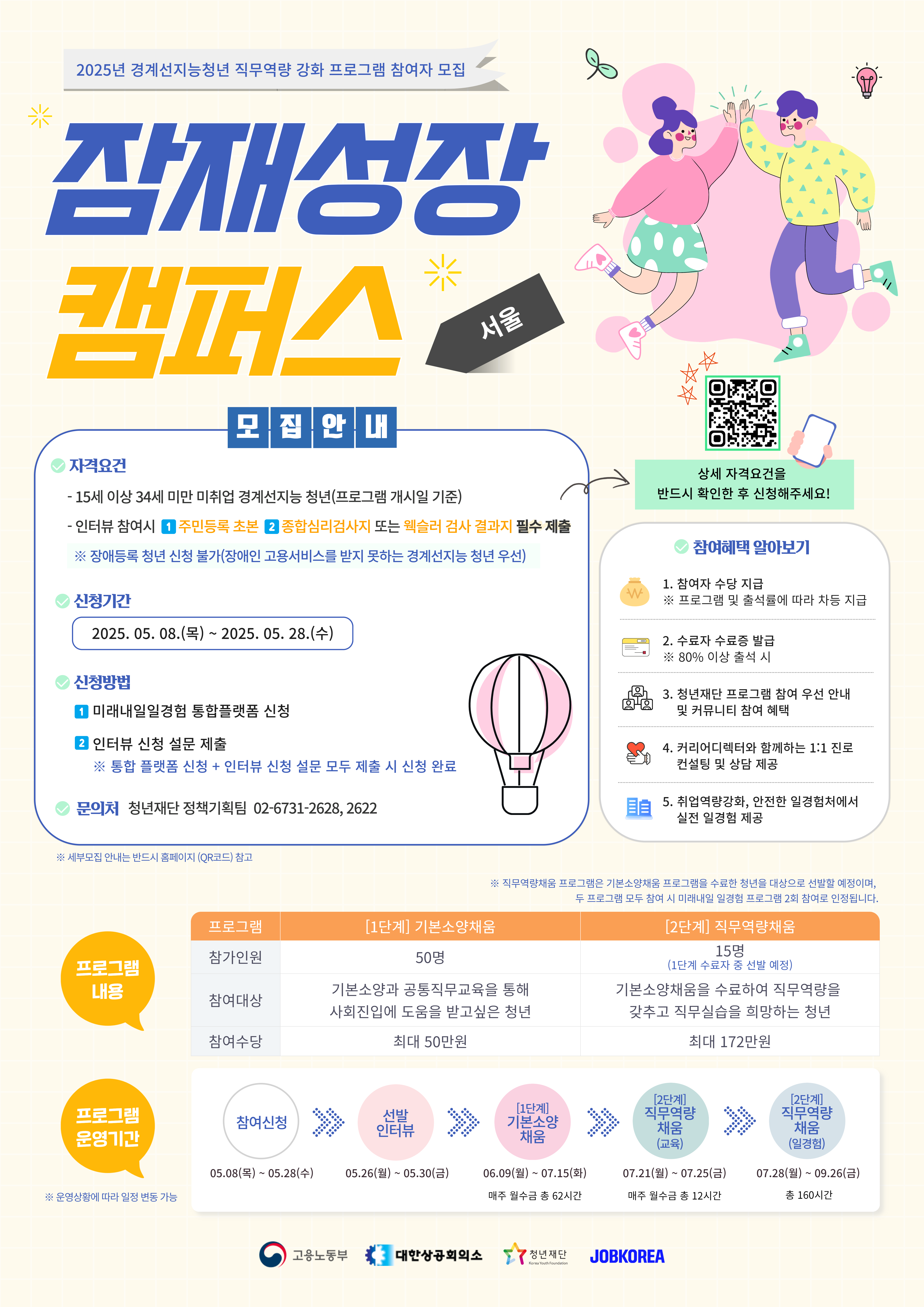 잠재성장 캠퍼스(서울) - 2025년 경계선지능청년 직무역량 강화 프로그램