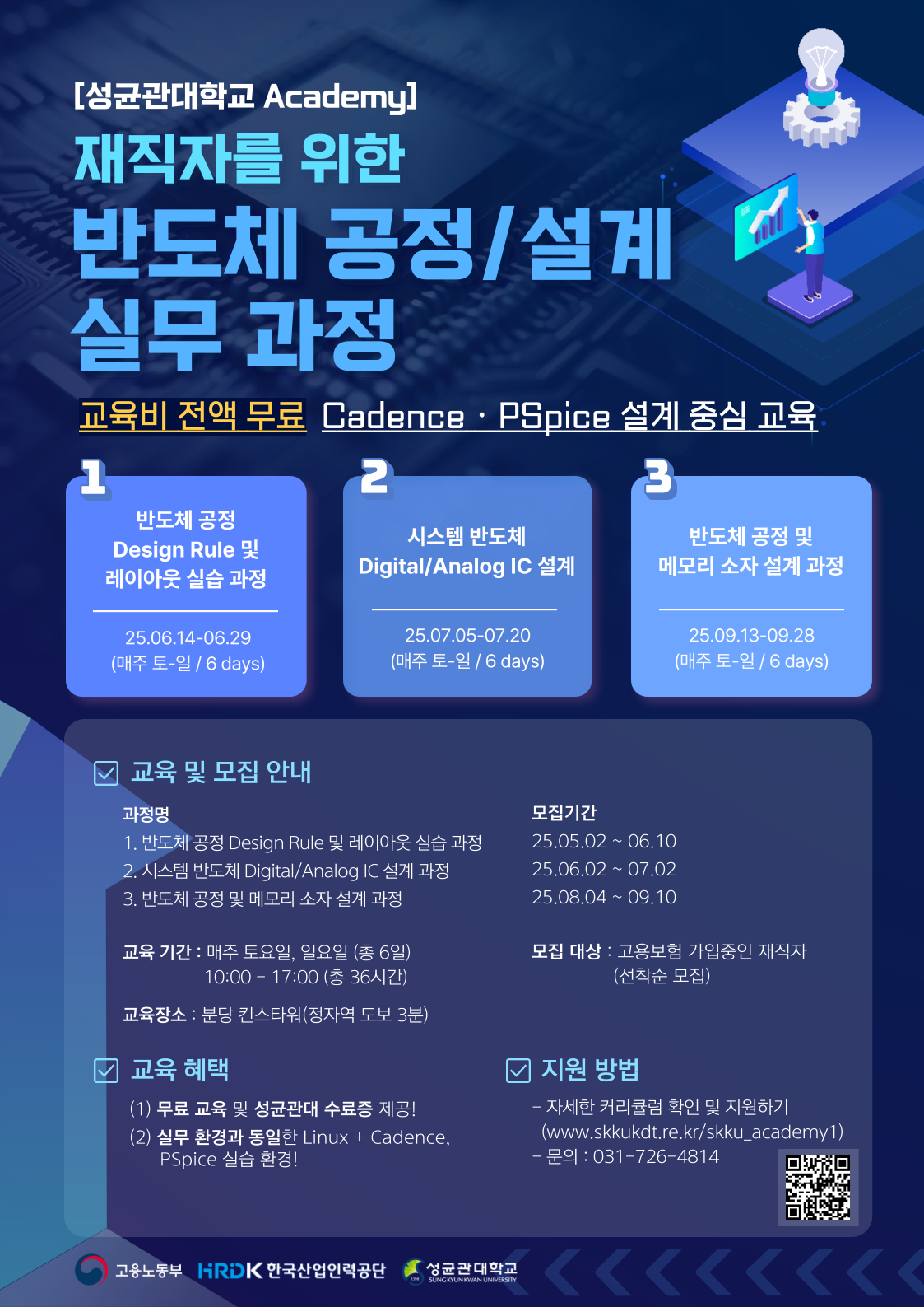 [재직자 대상]반도체 공정/설계 실무 과정(Cadence, PSpice)