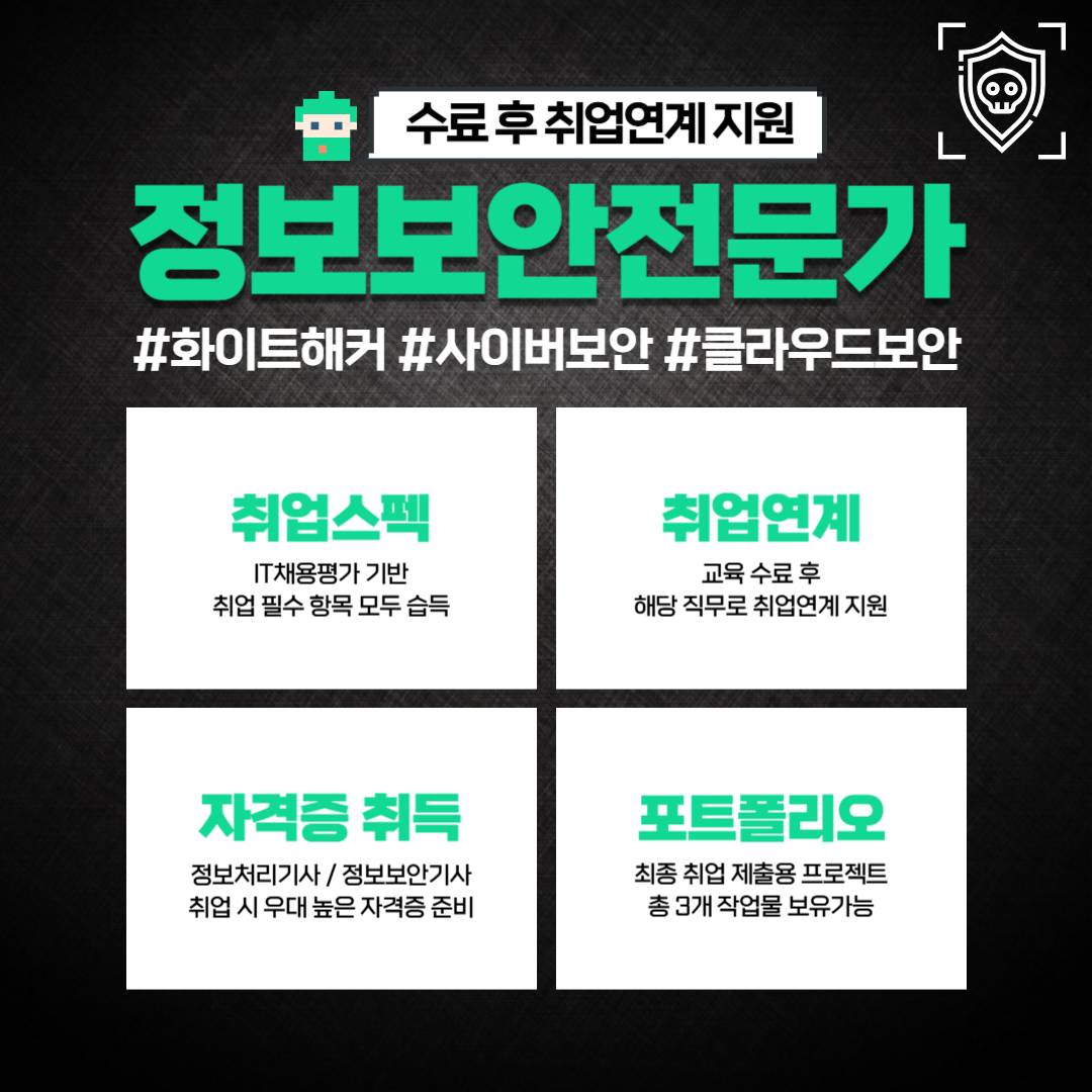 정보보안국비지원 사이버보안전문가 인재양성프로그램