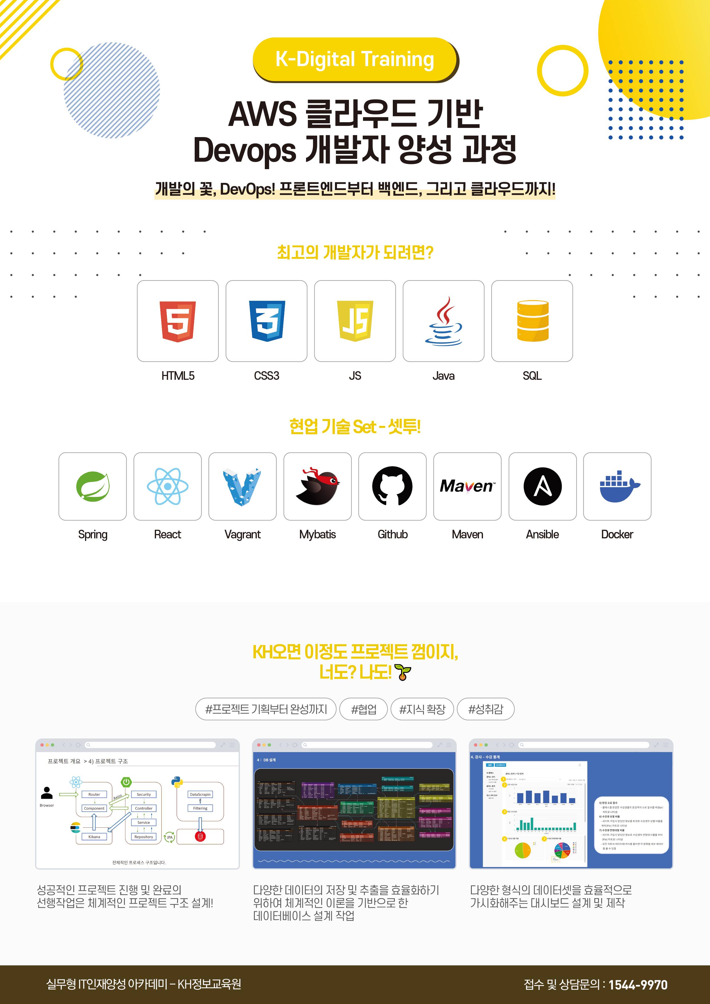 [KH정보교육원] AWS 클라우드 기반 Devops 개발자 양성 과정 (KDT)