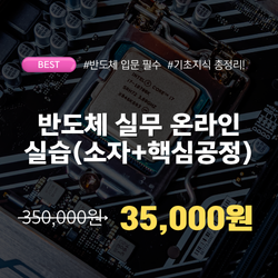 반도체 실무 온라인 실습 과정(소자+핵심공정)