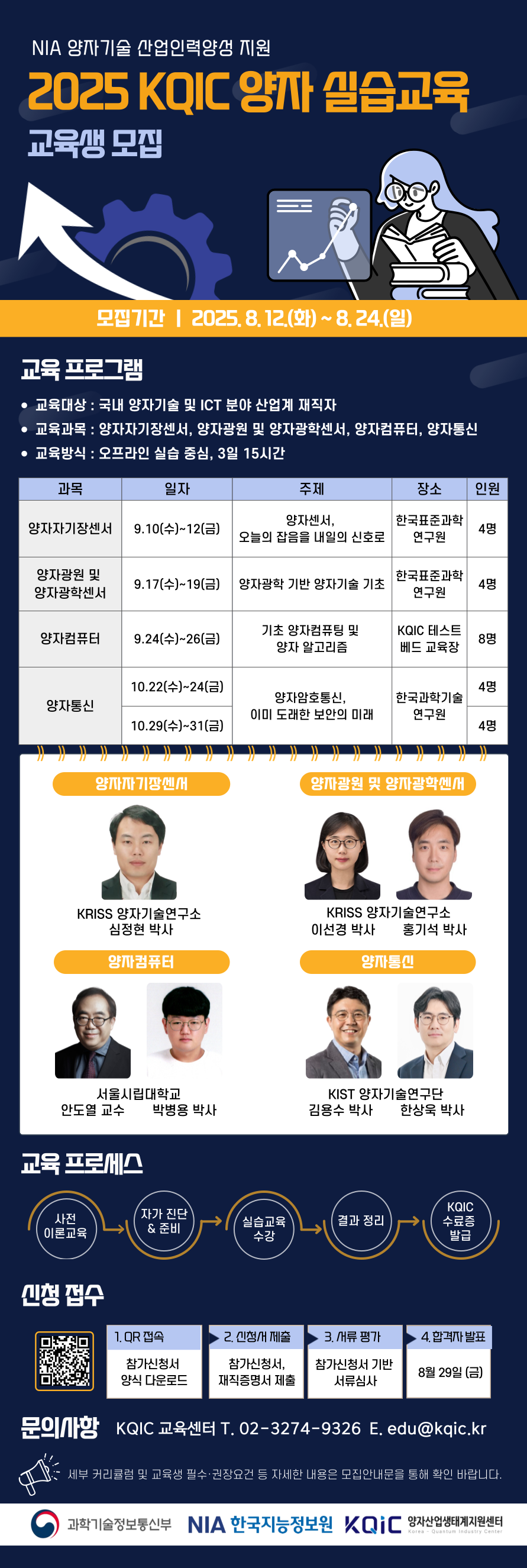 [과기부xNIA] 2025 KQIC 양자기술 실습교육 프로그램