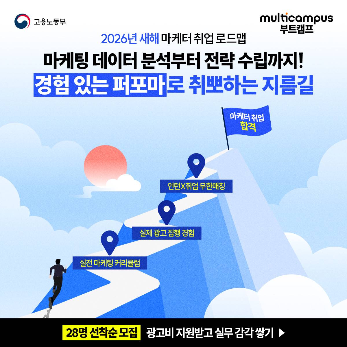 퍼포먼스 마케팅과 데이터 분석 부트캠프(AI 활용) 2월 개강