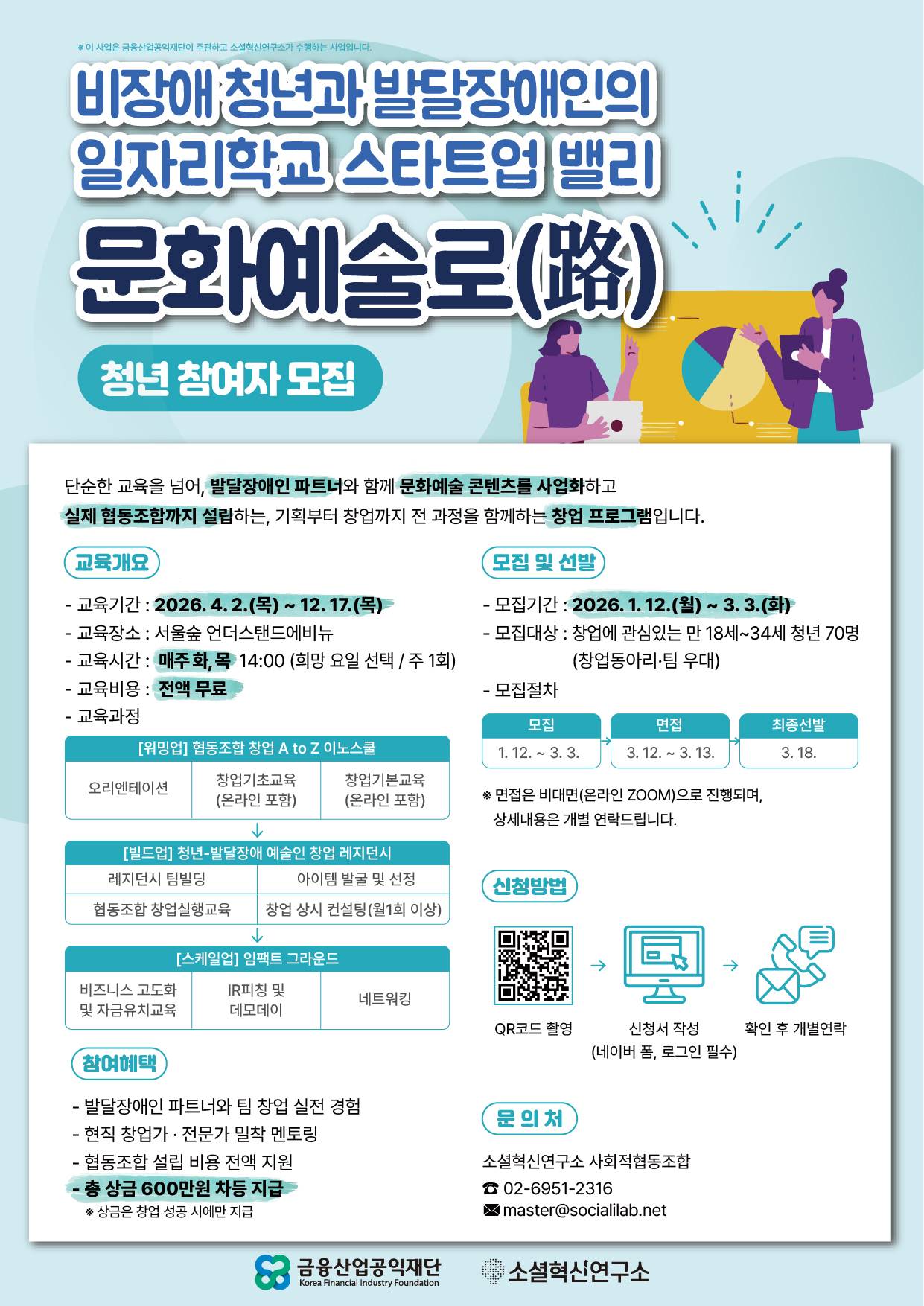 비장애청년과 발달장애인의 일자리 학교, 스타트업 밸리 『문화예술로(路)』