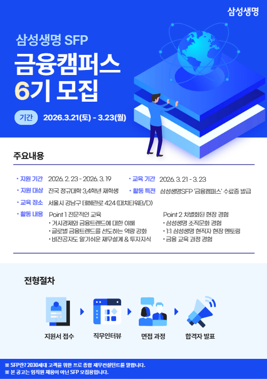삼성생명 금융캠퍼스 6기 (토일월3일 과정)