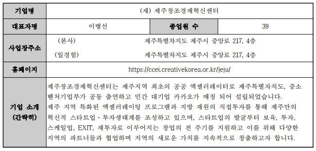 [제주창조경제혁신센터] 광고·마케팅 일경험 프로그램-1차