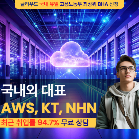 최근 기수[취업률94.7%] 클라우드 BHA(베스트직업훈련기관) 부트캠프_비전공자 가능