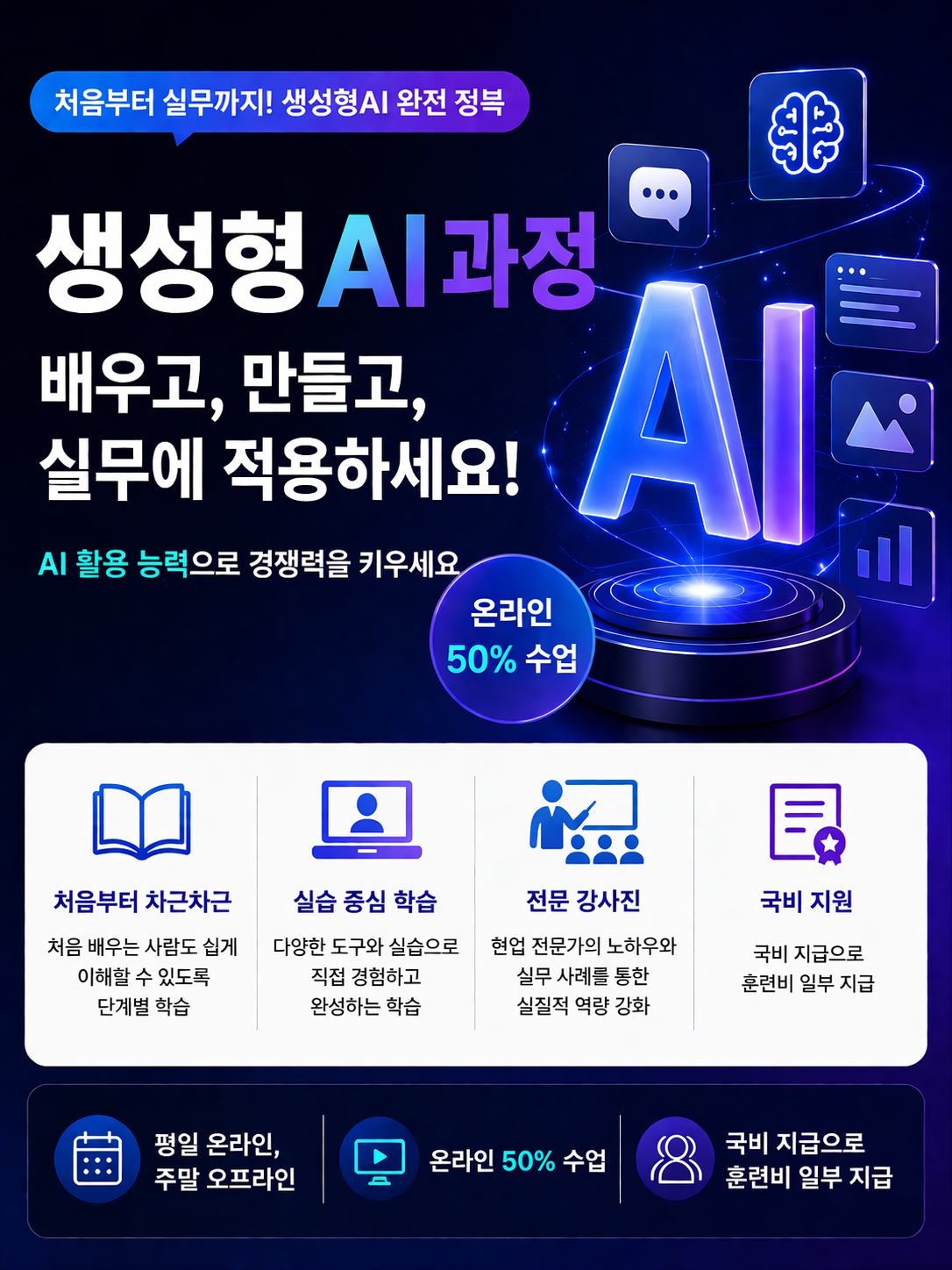 생성형 AI 기반 콘텐츠 크리에이팅 과정 3기 수강생 모집
