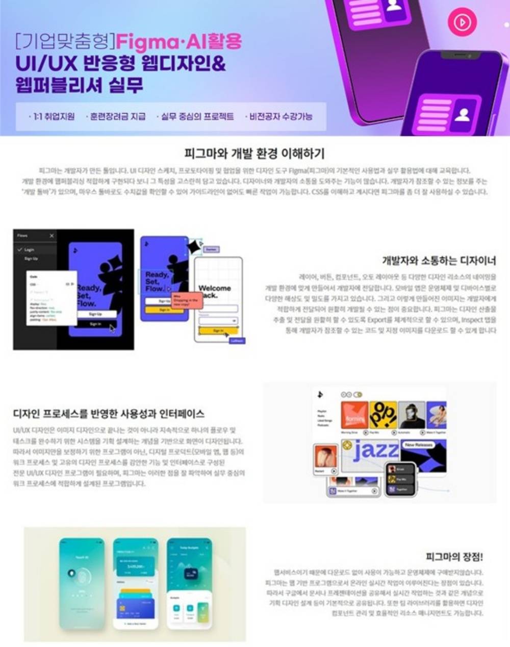 ✅ [기업맞춤형]Figma·AI활용 UI/UX 반응형 웹디자인&웹퍼블리셔 실무 - 신촌
