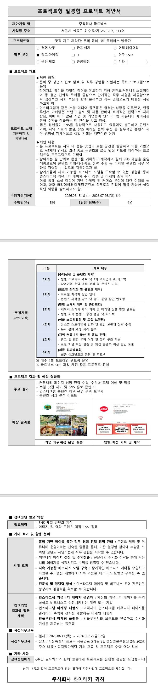[골드넥스] 맛집 지도 제작단: 우리 동네 ‘힙‘ 플레이스 발굴단