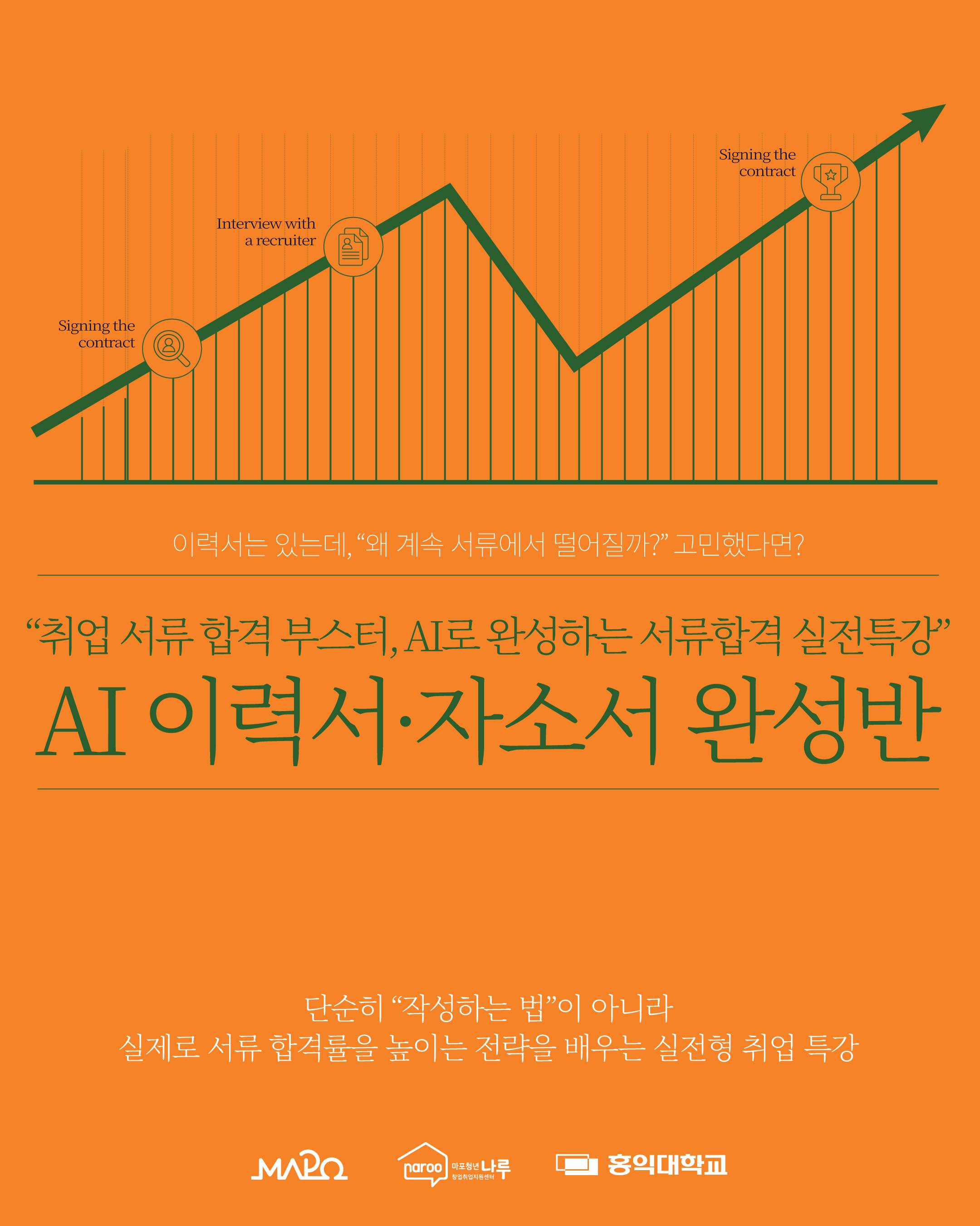 [마포청년나루] 청년 취업패스: AI 이력서·자소서 완성반