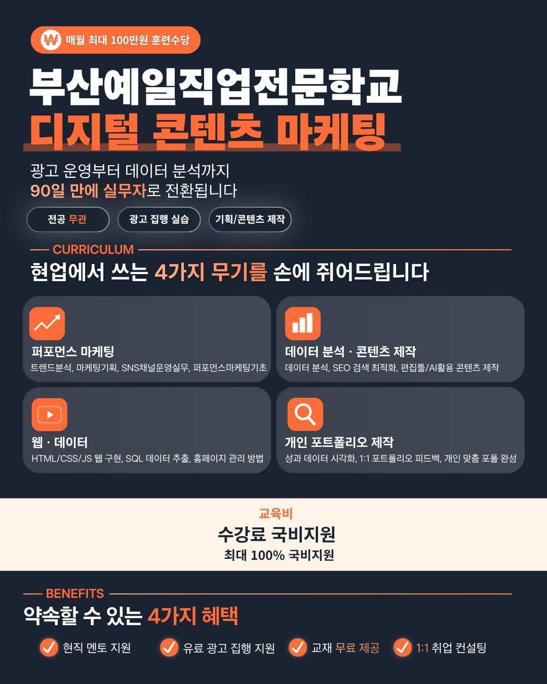 매월 훈련수당 받으며 마케터로 취업할 인문생을 찾습니다.