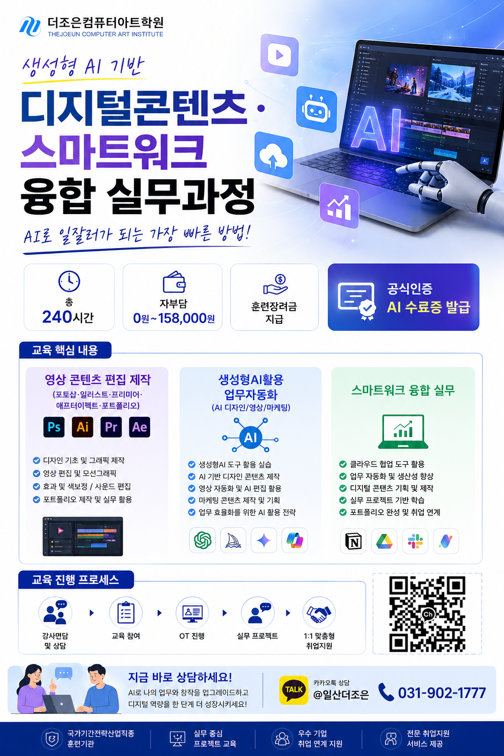 (산대특) 생성형AI기반 디지털콘텐츠·스마트워크 융합 실무과정_양성