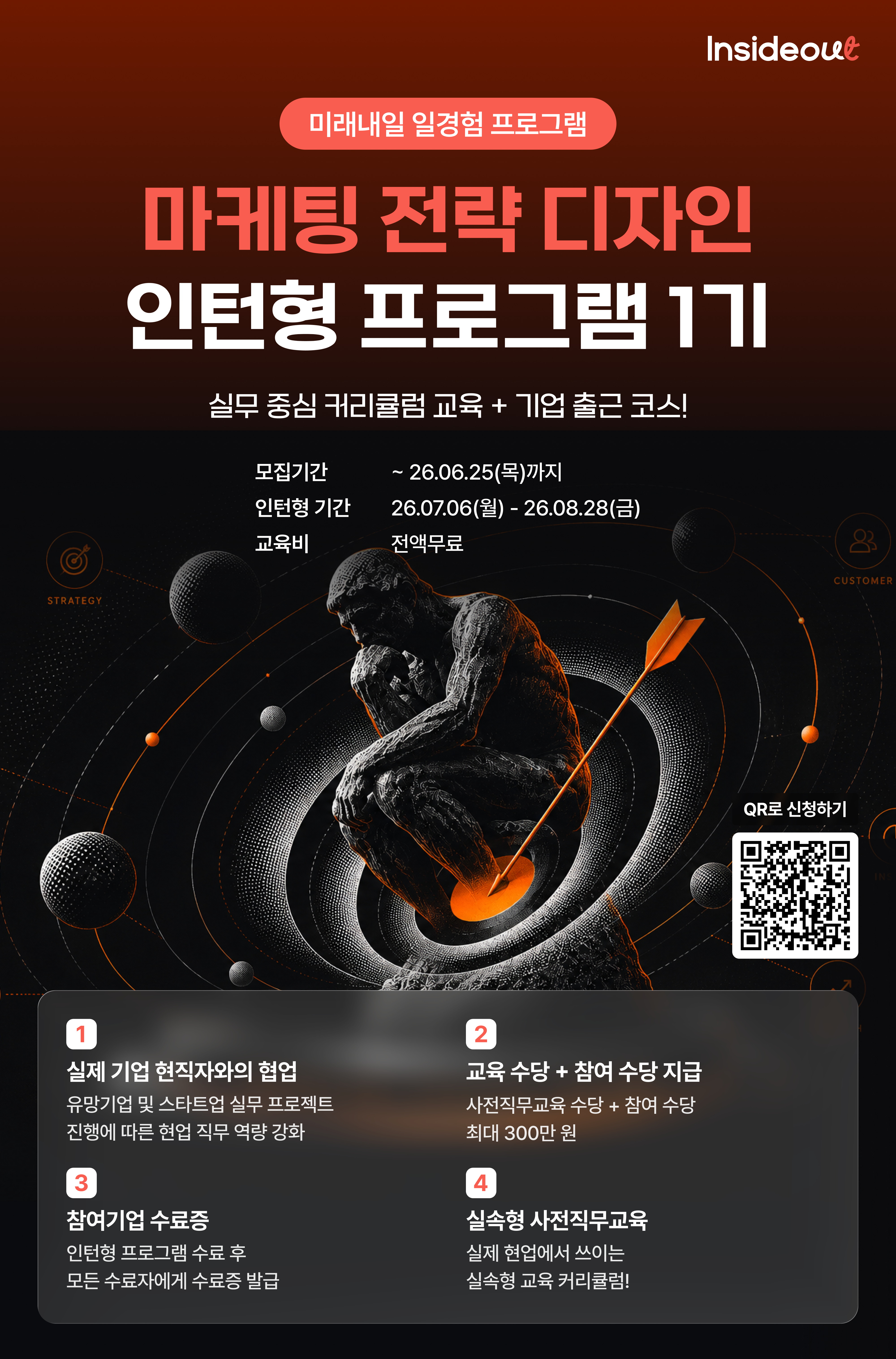 [인사이드아웃] 마케팅 전략 디자인 인턴형 프로그램 1기 [2차 추가 모집 ~6/25]