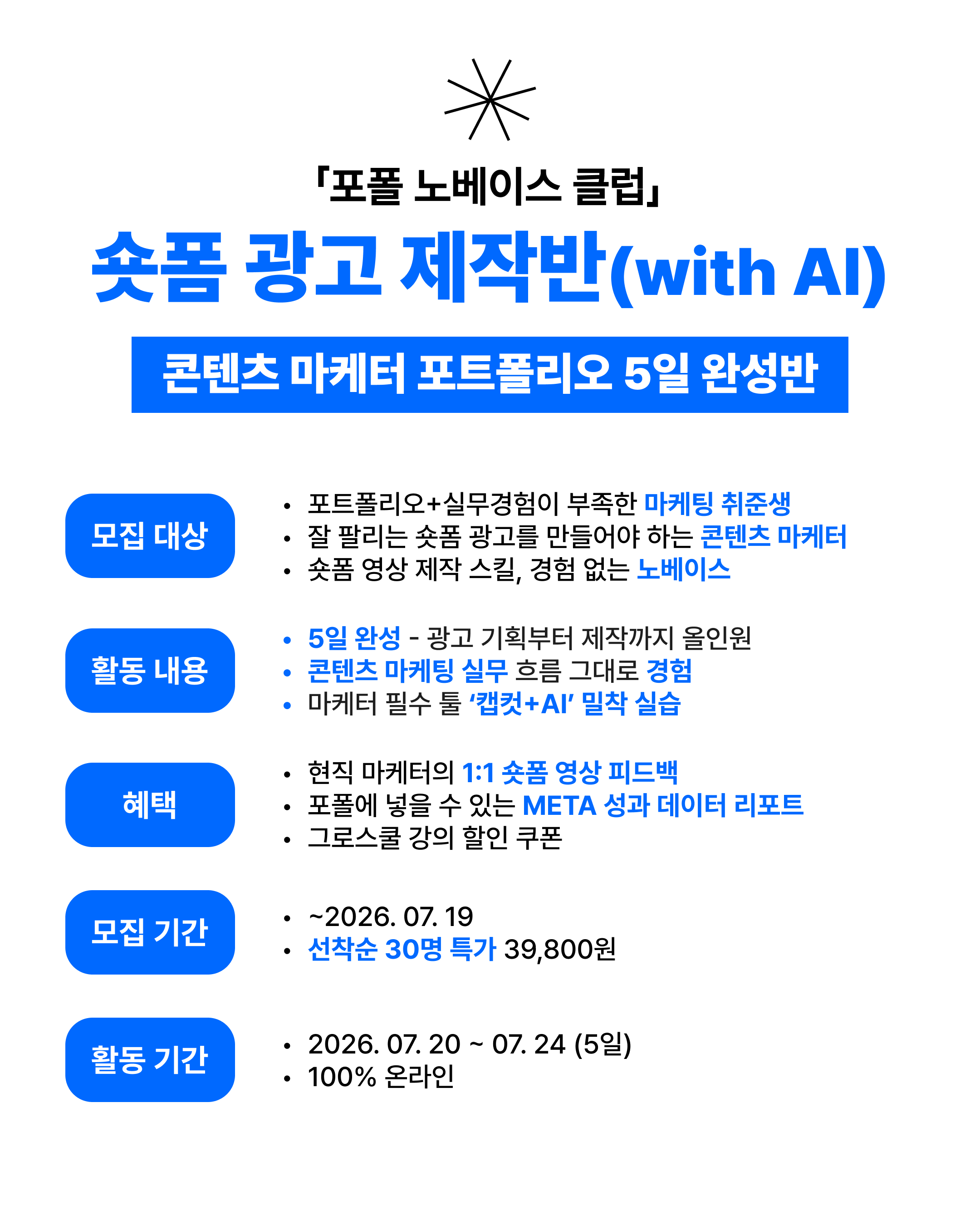 [그로스쿨] 콘텐츠 마케터 포트폴리오 5일 완성반 모집